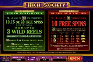 9 Bonuses of High Society